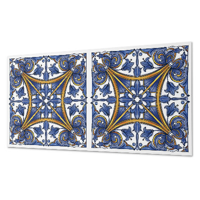 Rechteckige wandpaneel Pflanzenornamente im harmonischen Stil