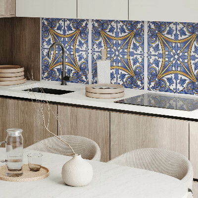 Rechteckige wandpaneel Pflanzenornamente im harmonischen Stil