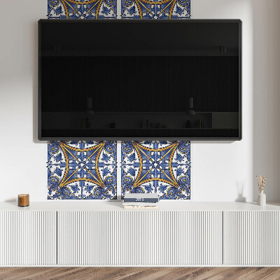 Rechteckige wandpaneel Pflanzenornamente im harmonischen Stil