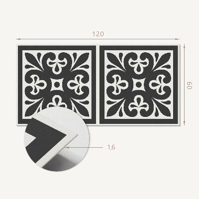 Rechteckige wandpaneel selbstklebend Ein Motiv mit exquisiten Details