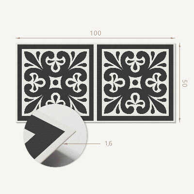 Rechteckige wandpaneel selbstklebend Ein Motiv mit exquisiten Details