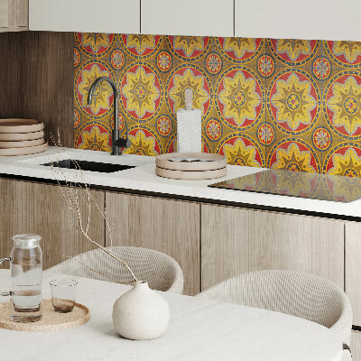 Rechteckige wandpaneel Ein florales Muster voller Details