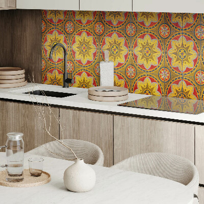 Rechteckige wandpaneel Ein florales Muster voller Details