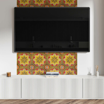 Rechteckige wandpaneel Ein florales Muster voller Details