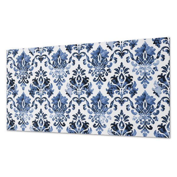 Rechteckige wandpaneel Blumenmotiv im Barockstil