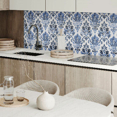 Rechteckige wandpaneel Blumenmotiv im Barockstil