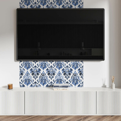 Rechteckige wandpaneel Blumenmotiv im Barockstil