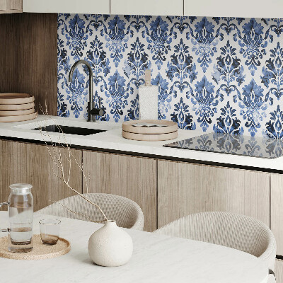 Rechteckige wandpaneel Blumenmotiv im Barockstil