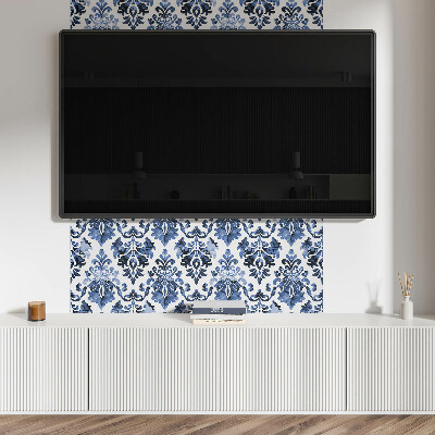 Rechteckige wandpaneel Blumenmotiv im Barockstil
