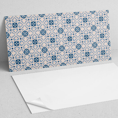 Rechteckige wandverkleidung innen Ornamentmotive auf Fliesen
