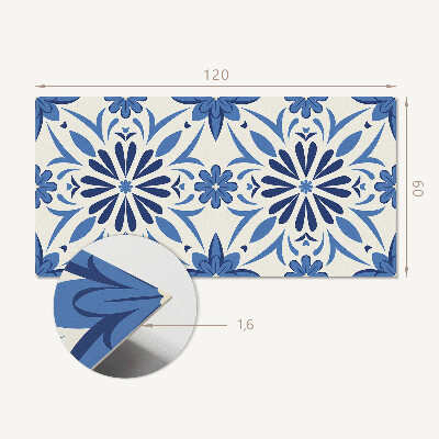 Rechteckige wandpaneel Blumenmotiv