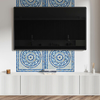 Rechteckige wandpaneel Mosaik in den Farben des Himmels