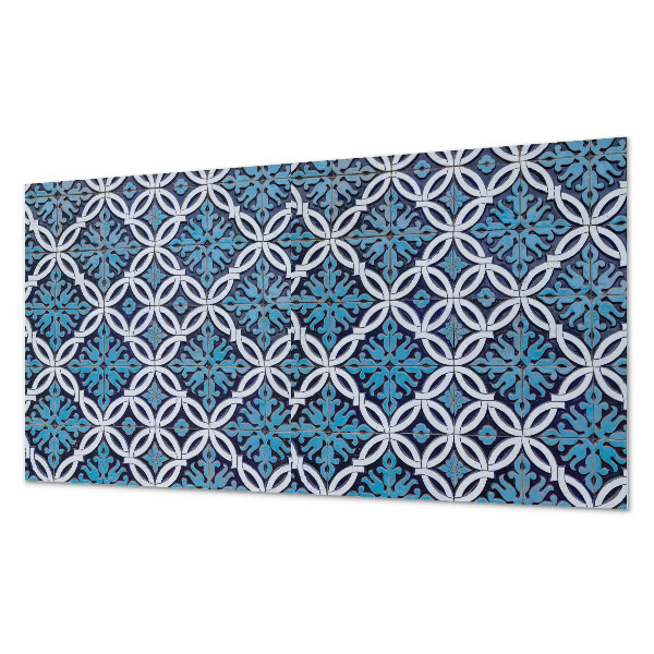 Rechteckige wandpaneel selbstklebend Muster aus Formen mit floralem Motiv