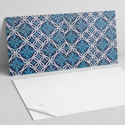 Rechteckige wandpaneel selbstklebend Muster aus Formen mit floralem Motiv