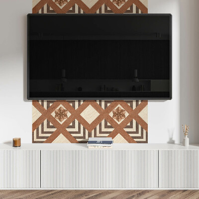 Rechteckige wandverkleidung innen Geometrische Inspirationen im modernen Stil