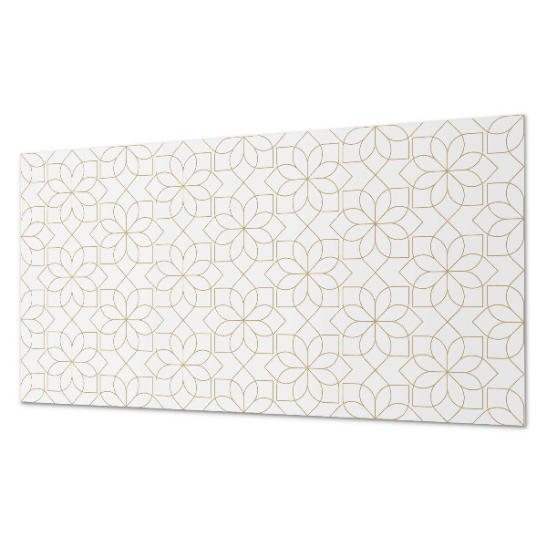 Rechteckige wandverkleidung innen Florale Geometrie im modernen Stil