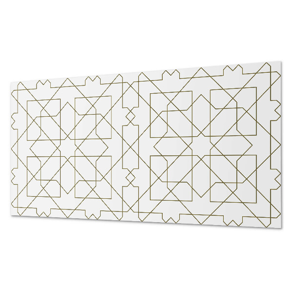 Rechteckige wandpaneel selbstklebend Abstraktes geometrisches Linienmotiv