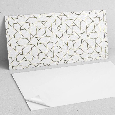 Rechteckige wandpaneel selbstklebend Abstraktes geometrisches Linienmotiv