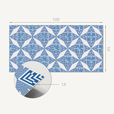 Rechteckige wandpaneel Gittermuster in geometrischen Formen