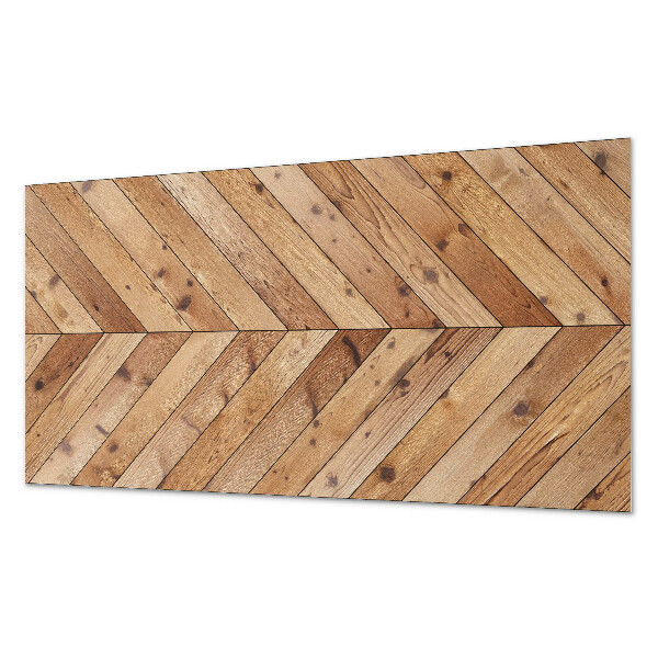 Rechteckige wandpaneel Diagonale Anordnung der Bretter in einem grafischen Motiv