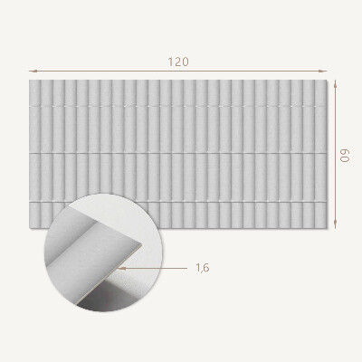 Rechteckige wandpaneel selbstklebend Parallele Muster in harmonischer Anordnung