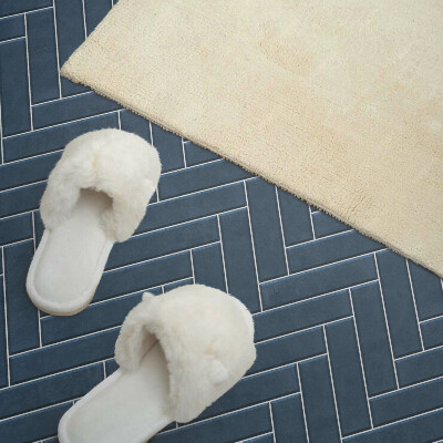 Rechteckige wandverkleidung innen Fischgrätenmuster