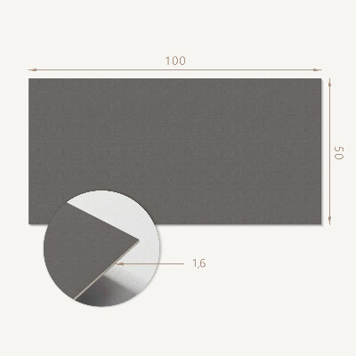 Rechteckige wandpaneel Grauton im minimalistischen Stil