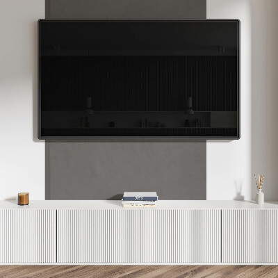 Rechteckige wandpaneel Grauton im minimalistischen Stil