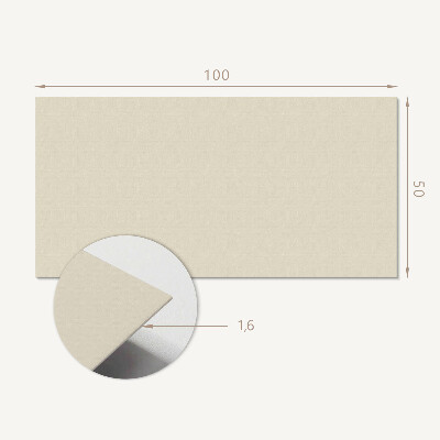 Rechteckige wandpaneel Beige