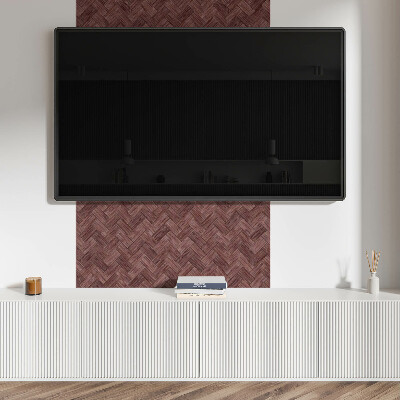 Quadratische wandpaneel selbstklebend Holzwebereien im Design