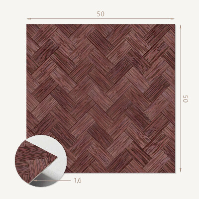 Quadratische wandpaneel selbstklebend Holzwebereien im Design
