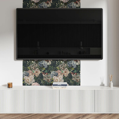 Quadratische wandpaneel selbstklebend Blumenmuster