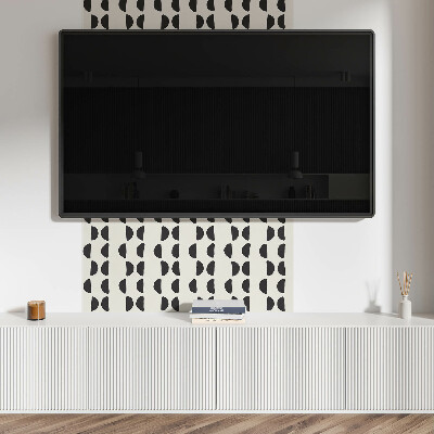 Quadratische wandpaneel Halbmond-Design in abstrakter Form