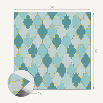 Quadratische wandpaneel Dynamische Formen in Wellenform