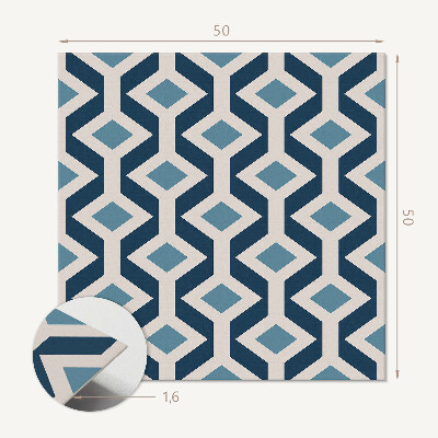 Quadratische wandpaneel Rautenmuster im geometrischen Stil