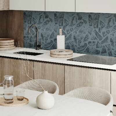 Quadratische wandpaneel Von Holz inspirierte Formen