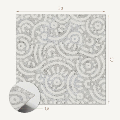 Quadratische wandpaneel Linien im abstrakten Stil