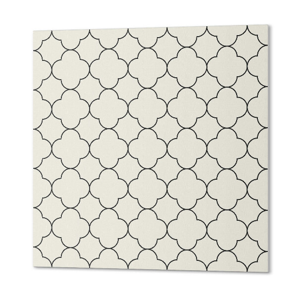 Quadratische wandpaneel selbstklebend Blumen im Mesh-Design