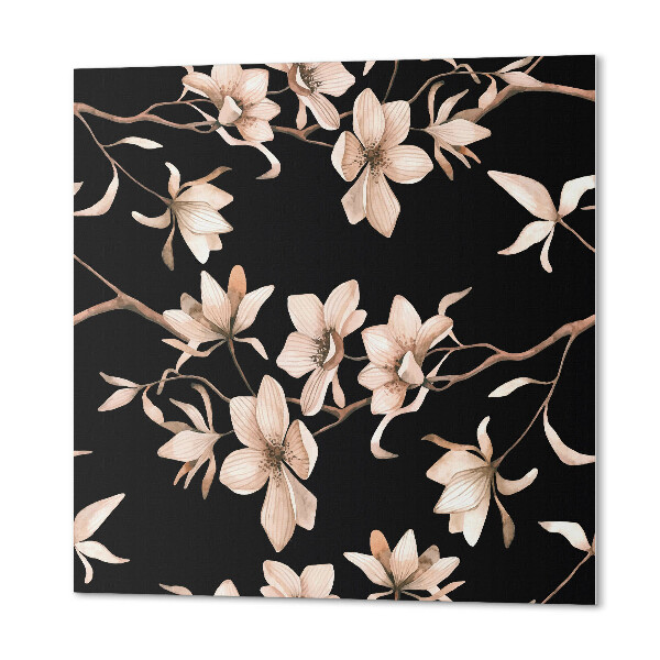 Quadratische wandpaneel Blumen