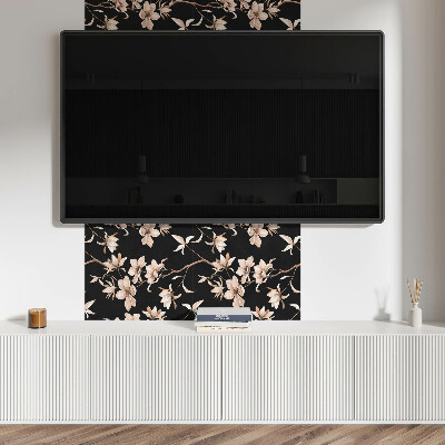 Quadratische wandpaneel Blumen