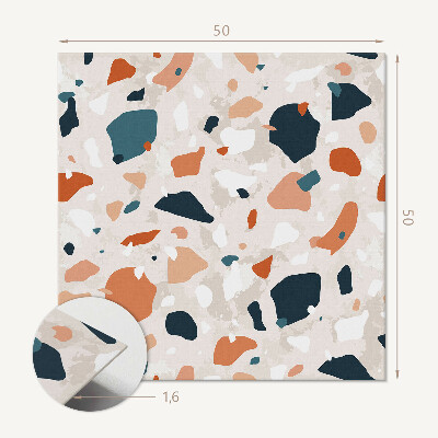 Quadratische wandpaneel selbstklebend Abstraktes Steindesign