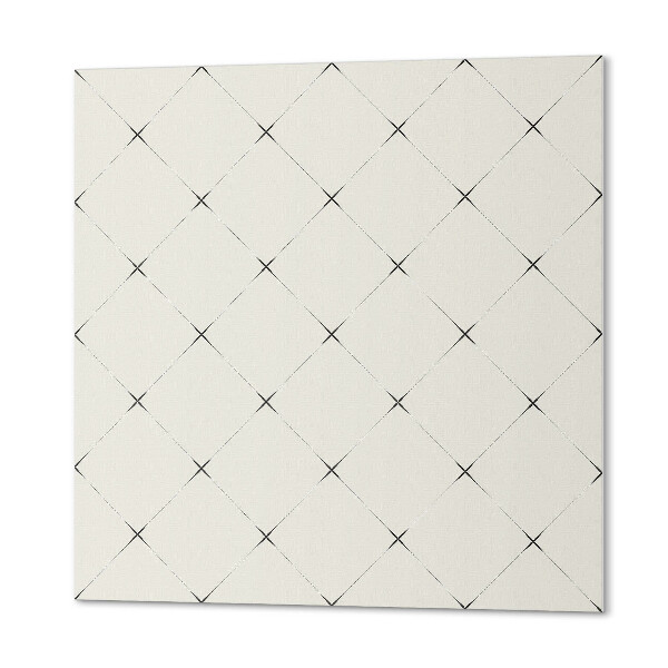 Quadratische wandpaneel selbstklebend Rautengeometrie im minimalistischen Stil