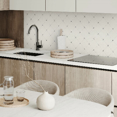 Quadratische wandpaneel selbstklebend Rautengeometrie im minimalistischen Stil