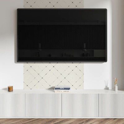 Quadratische wandpaneel selbstklebend Rautengeometrie im minimalistischen Stil