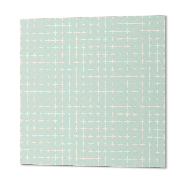 Quadratische wandpaneel Geometrie von Linien mit Kreuzen