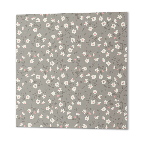 Quadratische wandpaneel selbstklebend Blumenmuster
