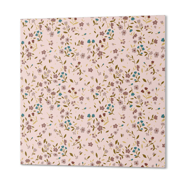 Quadratische wandpaneel selbstklebend Blumenmuster