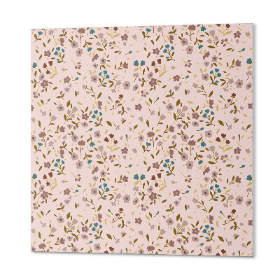 Quadratische wandpaneel selbstklebend Blumenmuster