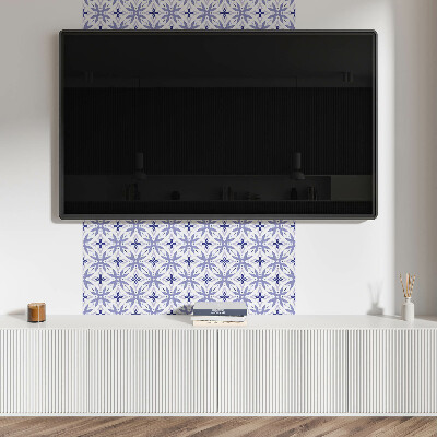 Quadratische wandpaneel Florale Formen in der Geometrie