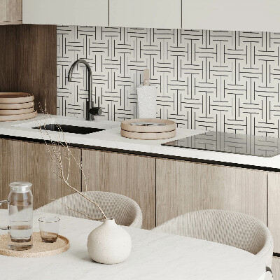 Quadratische wandpaneel selbstklebend Gitter im modernen Stil